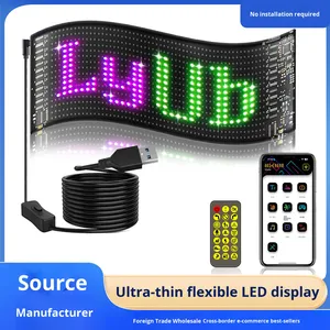 Bảng điều khiển ma trận <span class=keywords><strong>LED</strong></span> phổ biến 16x32 cho kích thước 512 chiếc Đèn đèn 70x173mm Hiển thị dấu hiệu Màn hình linh hoạt Điều khiển từ xa Chất liệu ABS - Product Image 2