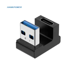 Адаптер USB U-образной формы, переходник с USB A «папа» на Type C «мама», OTG-адаптер для зарядки и передачи данных, 10 Гбит/с