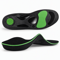 Semelles orthopédiques de soutien pour les pieds, en gel PU et EVA, avec coussinets et soutien de la voûte plantaire, pour pieds plats, pour chaussures