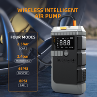Démarreur de voiture portable 12V avec pompe à air multifonction 10000mAh, compresseur d'air 15V/22mm 150PSI MAX, kit d'outils d'urgence