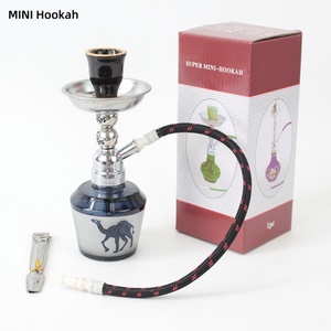 Árabe Super Mini Hookah Set Single 16,9 Cm Portable Simple Pakistán Shisha Travel Outdoor Car Beach Camping Garden Smoking Shisha - Product Image 1