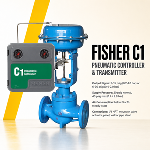 Controlador Neumático e Instrumento de Control Fisher C1/C1P-1 / C1P-2 / C1P-3 / C1P-4 / C1P-5 - Product Image 1