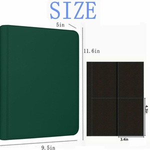 Nuevo Estilo de Carpeta de Cuero PU Impermeable con 4 Bolsillos y Cierre Seguro para Tarjetas Coleccionables - Product Image 3