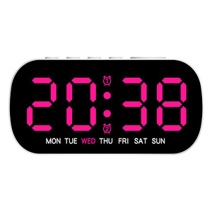 Réveil numérique LED pour enfants avec affichage de la température et de la date, grand écran, horloge de table pour chambre à coucher, salon, décoration de la maison - Product Image 6