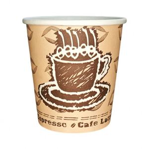 แก้วกาแฟกระดาษแบบใช้แล้วทิ้ง ขนาด 6 ออนซ์ ทนทาน ขายดี ปรับแต่งได้ ขายส่ง สำหรับซื้อกลับบ้าน แบบผนังเดียว - Product Image 1