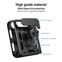 Nouvelle coque de téléphone antichoc en PC rigide et TPU avec fenêtre coulissante pour appareil photo pour iPhone Duo – Étui de protection robuste en gros