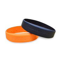 Bracelet en silicone flexible avec puce RFID passive, étanche, réutilisable, 13,56 MHz, 1K, bracelet RFID pour contrôle d'accès
