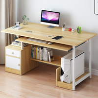 Meuble de bureau moderne blanc simple, petit bureau d'écriture pour femmes, étudiants et patrons, poste de travail