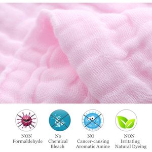 Sky-Touch cotton hữu cơ tự nhiên bé khăn lau và khăn mềm trẻ sơ sinh sử dụng nhà Muslin vuông cho trẻ sơ sinh - Product Image 3