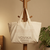 Sac en toile minimaliste avec logo personnalisé imprimé, léger, grande capacité, pour cadeaux d'entreprise, souvenirs et événements promotionnels