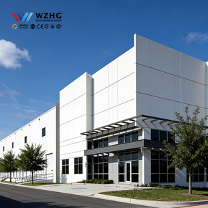 กระบวนการติดตั้งรวดเร็ว คลังสินค้าสำเร็จรูปอุตสาหกรรมประสิทธิภาพสูง ศูนย์กระจายสินค้าธุรกิจ ขายส่ง เหล็กกล้าคาร์บอน Q355b - Product Image 1