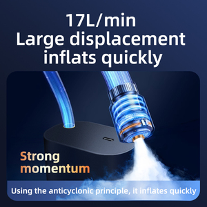 Inflador de Neumáticos Inalámbrico de Bolsillo, ABS, 150 PSI, 3000 mAh, 80 W, Bomba de Aire Portátil para Auto, Bicicleta/Motocicleta/Balones Deportivos, Tipo C, Parada Automática - Product Image 4