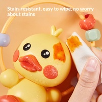 Puzzle gonflable en plastique à ventouse pour bébés et tout-petits (0-3 ans) - Développe la motricité fine des mains et apaise l'esprit