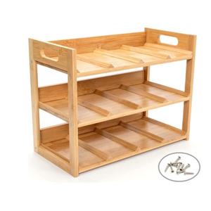 12 support de tasse à eau support de stockage support organisateur de bouteille d'eau en bambou autoportant pour étagères de <span class=keywords><strong>cuisine</strong></span> - Product Image 1