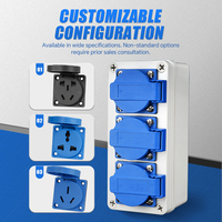 Boîtier de distribution industriel multi-prises d'usine, étanche IP66, pour extérieur, boîte de jonction électrique pour atelier