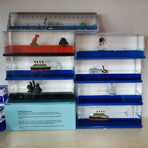 Exquisite Cruise Ship Interior Accessories Auto <b>Ornaments</b>-Acrylic Resin Blue Beach Vacation Decorative Fluid Drift Bottle <b>Car</b> - Product Image 5
