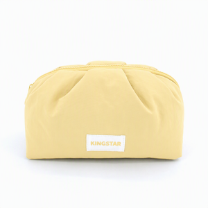 Fashion Korea Style Large Capacity Puffer Quilted Travel Portable Water Resistant Polyester Makeup <strong>Bag</strong> with Zipper and logo - Product Image 2