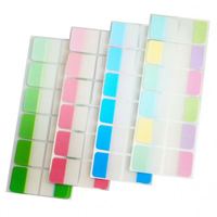 Bloc-notes autocollant nacré coloré en PET, étiquettes de classification inscriptibles pour messages quotidiens, indispensable