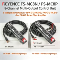 Amplificateur de capteur à fibre optique multifonctionnel Keyence Fs-mc8n Fs-mc8p du Japon