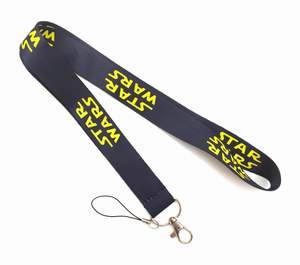 Venta al por mayor de dibujos animados de Star Wars sublimación impresión tarjetero cuerda colgante poliéster Anime Lanyards - Product Image 4