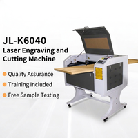 Nouvelle machine de découpe et de gravure au laser CO2 compacte avec support IA, refroidissement par eau, découpeuse automatique pour acrylique, bois, PET, cuir, plastique