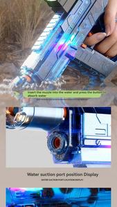 ปืนฉีดน้ำไฟฟ้า UZI ปืนฉีดน้ำอัตโนมัติ ปืนของเล่นไฟฟ้าที่แรงที่สุด พร้อมฝาครอบปืน ของเล่นเกมยิงปืนกลางแจ้ง - Product Image 5