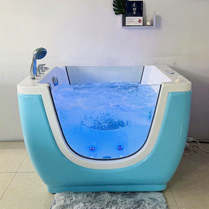 <span class=keywords><strong>Bañera</strong></span> de Hidromasaje Grande para Niños, <span class=keywords><strong>Bañera</strong></span> de Acrílico Independiente con Cascada, Burbujas y Ozono para Bebés - Product Image 1