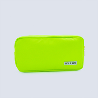 Stock multi couleurs sans quantité minimale de commande en nylon grand sac cosmétique fermeture éclair trousse de toilette organisateur pour femmes filles pochette cadeau maquillage