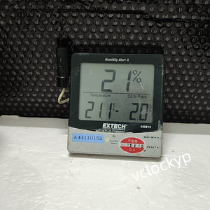 EXTECH 445815 <b>Digital</b> <b>Hygrometer</b>,Alarm,14 to 140 F 5PE71 Used - Product Image 1