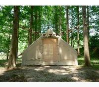 Tienda inflable de lujo para acampada, casa al aire libre, gran capacidad, 5-8 personas, gran oferta