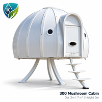 Suite intelligente innovante en forme de capsule spatiale, éclairage automatisé, parc paysager, tourisme, installation rapide, intérieur haut de gamme, maison préfabriquée