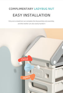 Organiseur pour bébé, étagères de rangement en plastique PE/PP, unités d'étagères multicouches avec boîte de rangement indépendante - Product Image 4