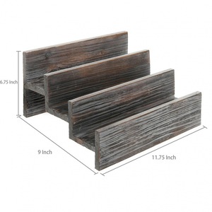 Wooden Spice <b>Rack</b> 3 Tier Staircase <b>Storage</b> Organizer For Kitchen <b>Bottles</b> Standing Type Durable Rectangle Shape - Product Image 2