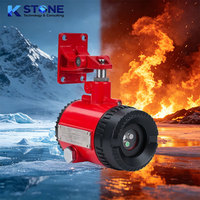 Détecteur de flamme industriel à triple spectre, capteur IR triple antidéflagrant, portée de détection de 30-45 m, protection IP66, alarme sonore