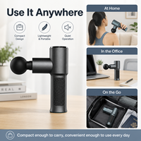 Nouveau mini pistolet de massage rotatif robotisé PRO Percussion Logo pour les muscles du visage et du corps, massage profond des tissus
