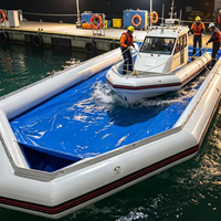 Dock gonflable pliable et écologique pour bateaux et surf, en PVC robuste pour l'élimination des algues du coque et la réparation de bateaux