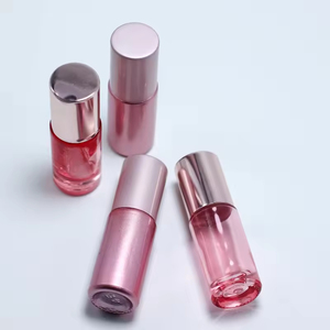 Clear Rose Gold Roll on Bottle 5ml 10ml High Quality Glass <b>Perfume</b> Roll on Bottle - Product Image 5