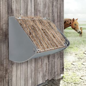 बकरी घास फीडर हेवी ड्यूटी दीवार पर लगने वाला घोड़ा घास फीडर <span class=keywords><strong>2</strong></span> इन 1 घास और अनाज फीडर हिरण फीडिंग - Product Image 4