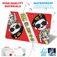 Tarjetas NFC RFID de Policarbonato y Bambú de Shenzhen, Tarjetas HID IC para Bancos, Regalos, Comercio, Menú, Doble Contacto, Color Naranja, Precio Empresarial