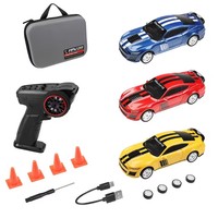 WLTOYS K4308 1:43 Voiture de sport électrique télécommandée 4x4 haute vitesse 11 km/h, modèle de voiture de drift miniature RC avec lumière LED