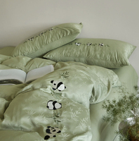 Parure de lit en microfibre effet soie glacée, motif dessin animé, housse de couette et drap de luxe, vente en gros