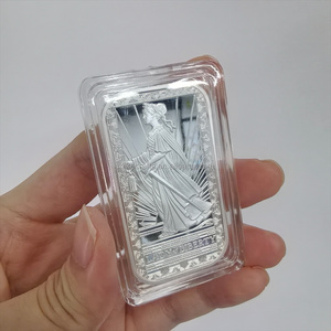 Barre carrée en argent massif <span class=keywords><strong>de</strong></span> <span class=keywords><strong>1</strong></span> oz personnalisée, motif Statue <span class=keywords><strong>de</strong></span> la Liberté, artisanat métallique, souvenir <span class=keywords><strong>de</strong></span> collection - Product Image 2