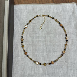 Collar de Clavícula con Cuentas para Mujer, Popular, Otoño Invierno, Estilo Ligero y Lujoso, Cadena para Suéter, Joyería Retro - Product Image 6