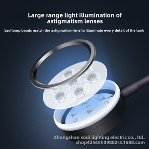 Luces <span class=keywords><strong>LED</strong></span> para Acuario Pro Coral Boost - Tricolor UV Actínico y 140 °   Lente Gran Angular para Acuario de Arrecife de Agua Salada, Crecimiento de Corales - Product Image 3