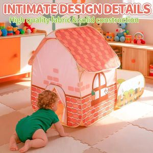 Tente de jeu pliable pour bébé, imperméable, thème jardin, pour l'intérieur et l'extérieur, avec fosse à balles - Product Image 4