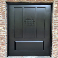 Fantastique Porte d'Entrée en Fer Forgé Classique en Fer Forgé