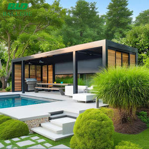 Waterdichte Pergola Bioclimatica Prieel Gemotoriseerde Automatische Lamellen Buiten Aluminium Pergola - Product Image 1