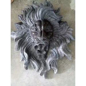 Pared decorativa mármol natural animal cabeza <span class=keywords><strong>de</strong></span> león escultura pared colgante cabeza <span class=keywords><strong>de</strong></span> león - Product Image 1