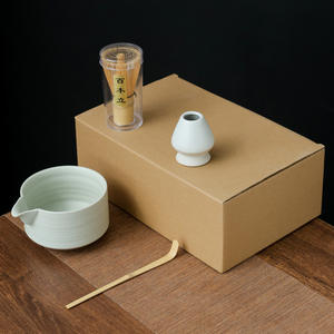 Juego de Té Matcha de Porcelana Estilo Japonés Japandi Hecho a Mano con Batidor, Tazón y Soporte para Batidor para Ceremonia del Té - Product Image 4
