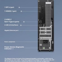 Ordinateur de bureau Dell ECS1250 d'origine, processeur Core I3, RAM DDR5, SSD NVMe, ordinateur pour la maison, le bureau et les entreprises + ensemble moniteur 21,5 pouces